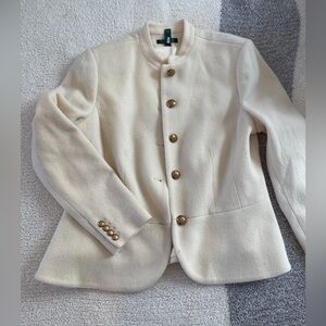 VINTAGE RALPH LAUREN WOMENS FLEECE JACKET SIZE 16